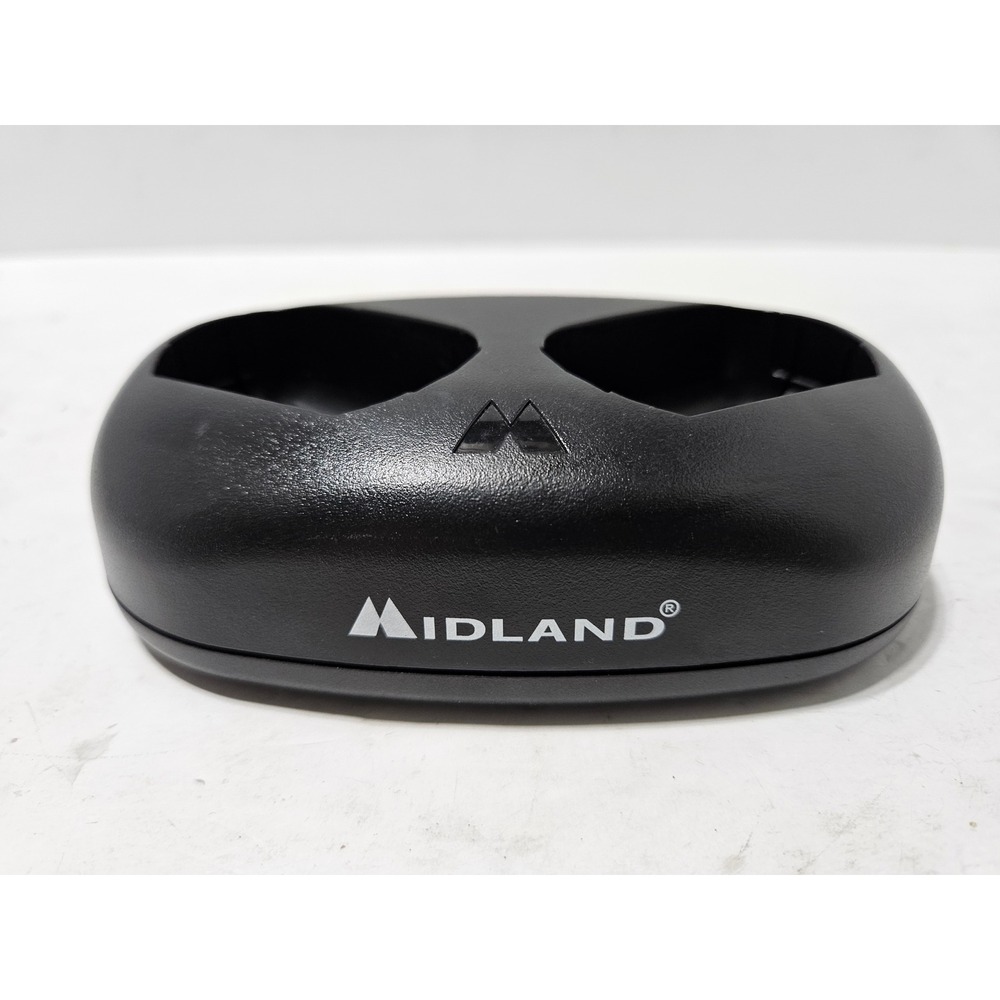Midland 18CVP16 Dual Desktop Charger Base Midland Black No Cords Tested Works